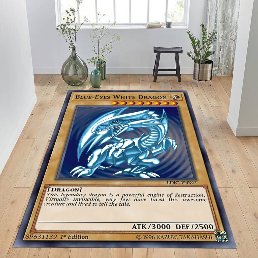 Blue-Eyes White Dragon Rug